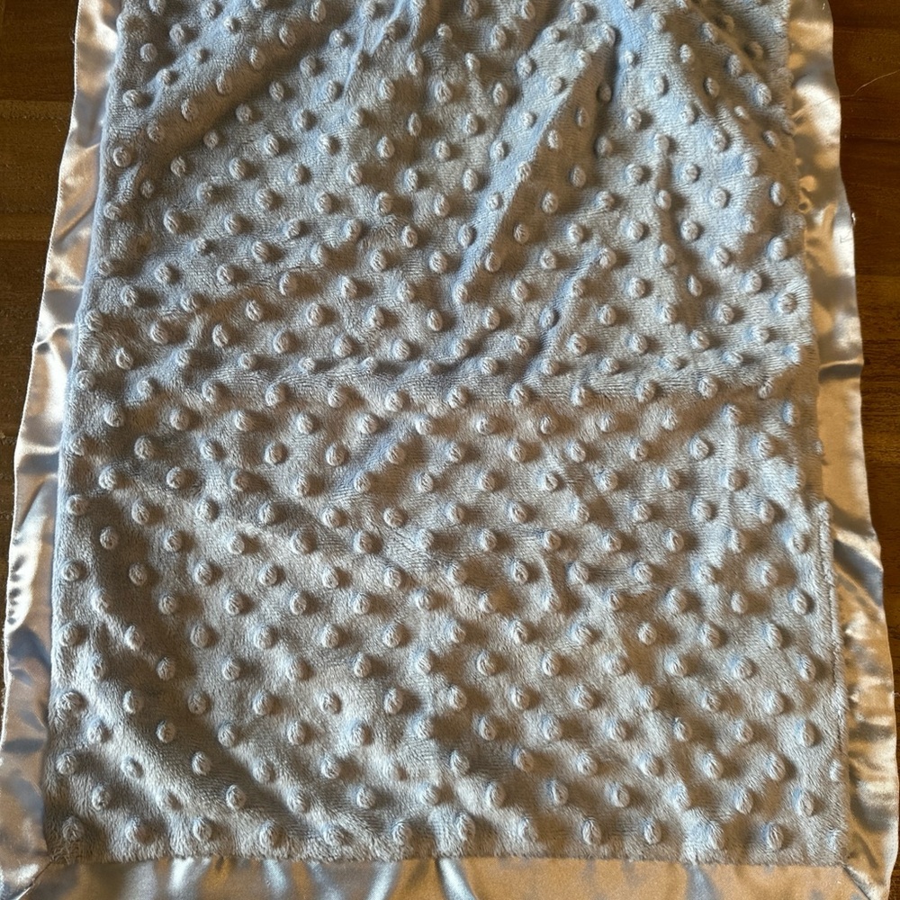 Lullaby club lovey Baby Blue with Satin Trim